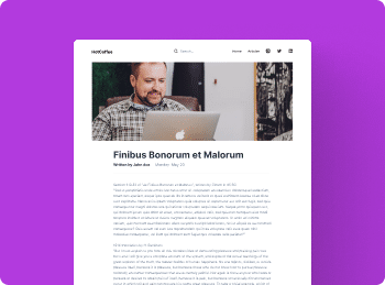 personal page template